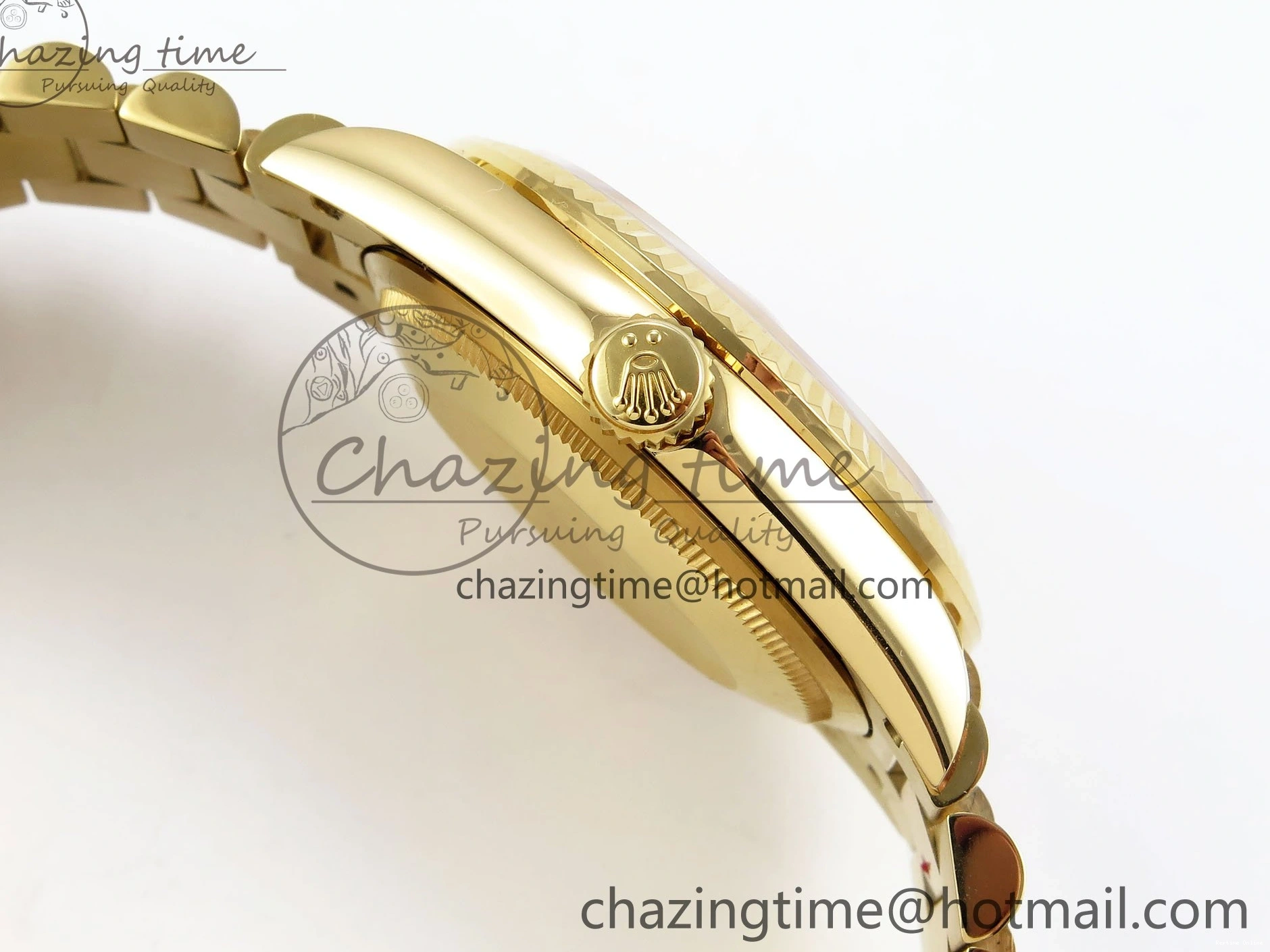 0121 StreetReady Day Date 36 YG TWSF Best Edition YG Diamonds Dial on YG Bracelet A 1616